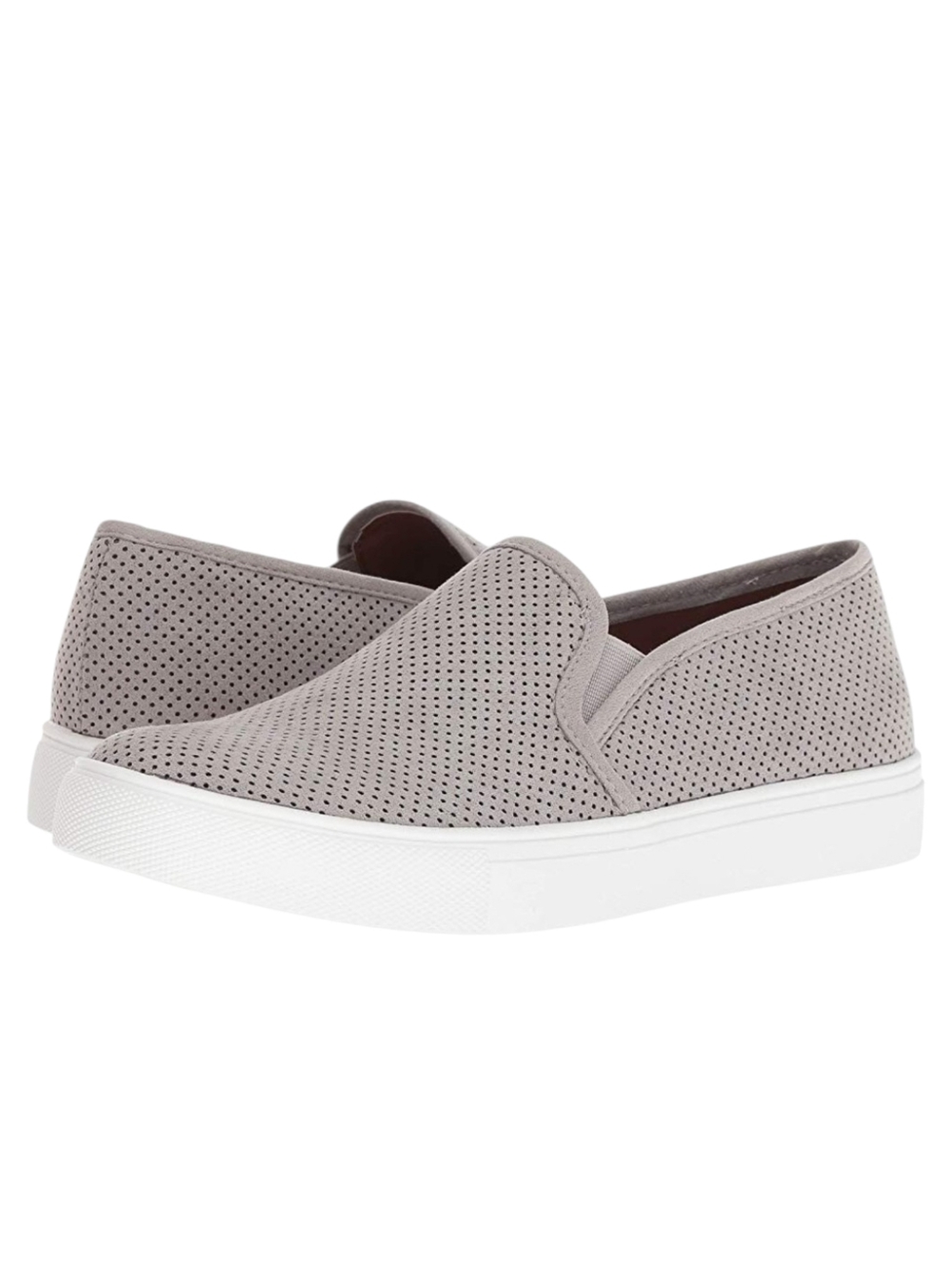 Steve Madden Zarayy Gray Grey Slip On Perforated Sneakers Size 7.5